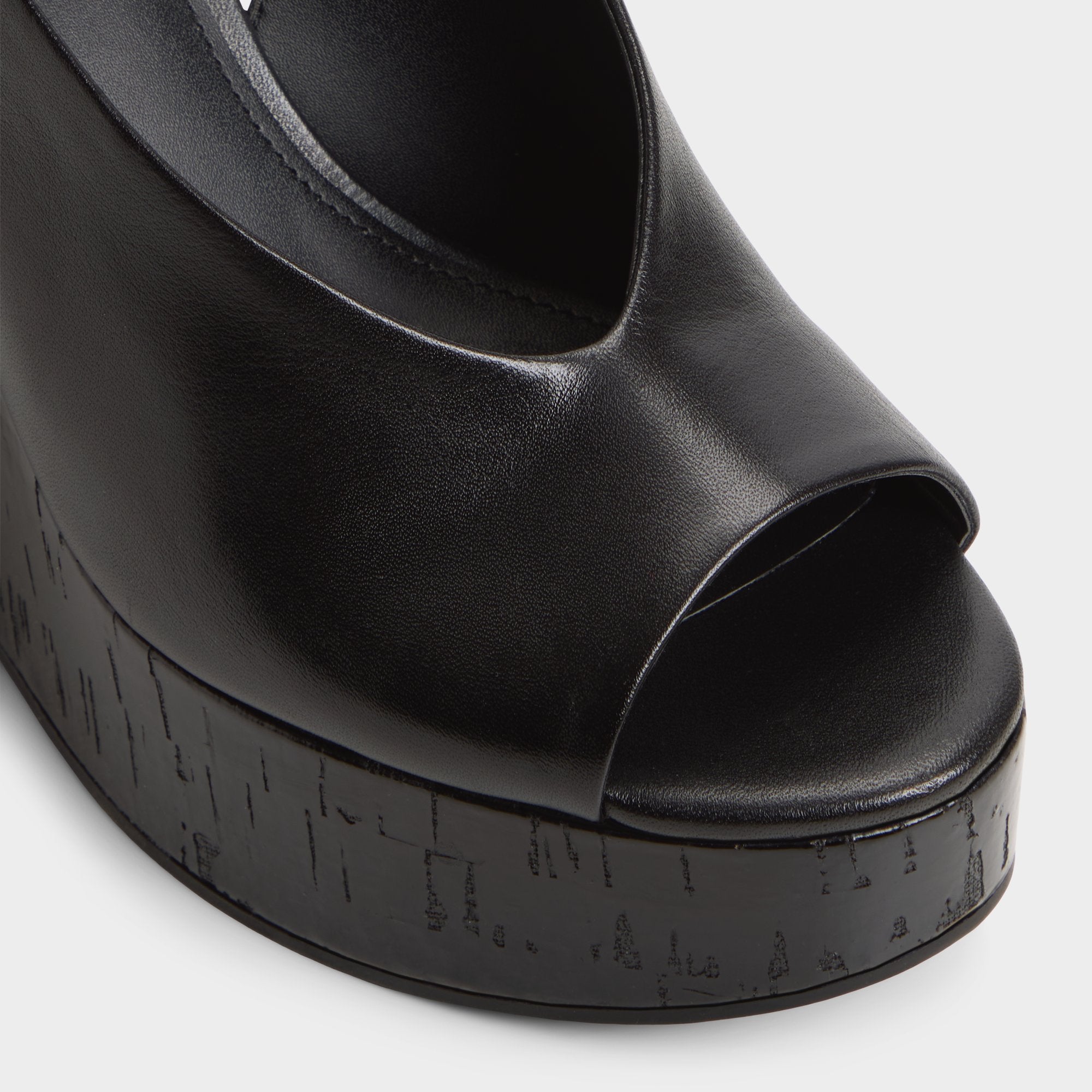 Aldo Tatianah in Black - Sling back heeled sandal, Wedge heel Women