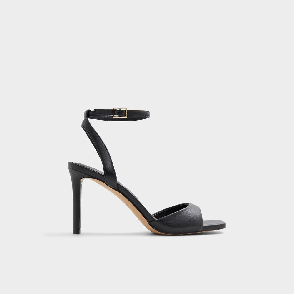 Aldo Sake Black Women's Strappy sandals - Strappy heeled sandal Women