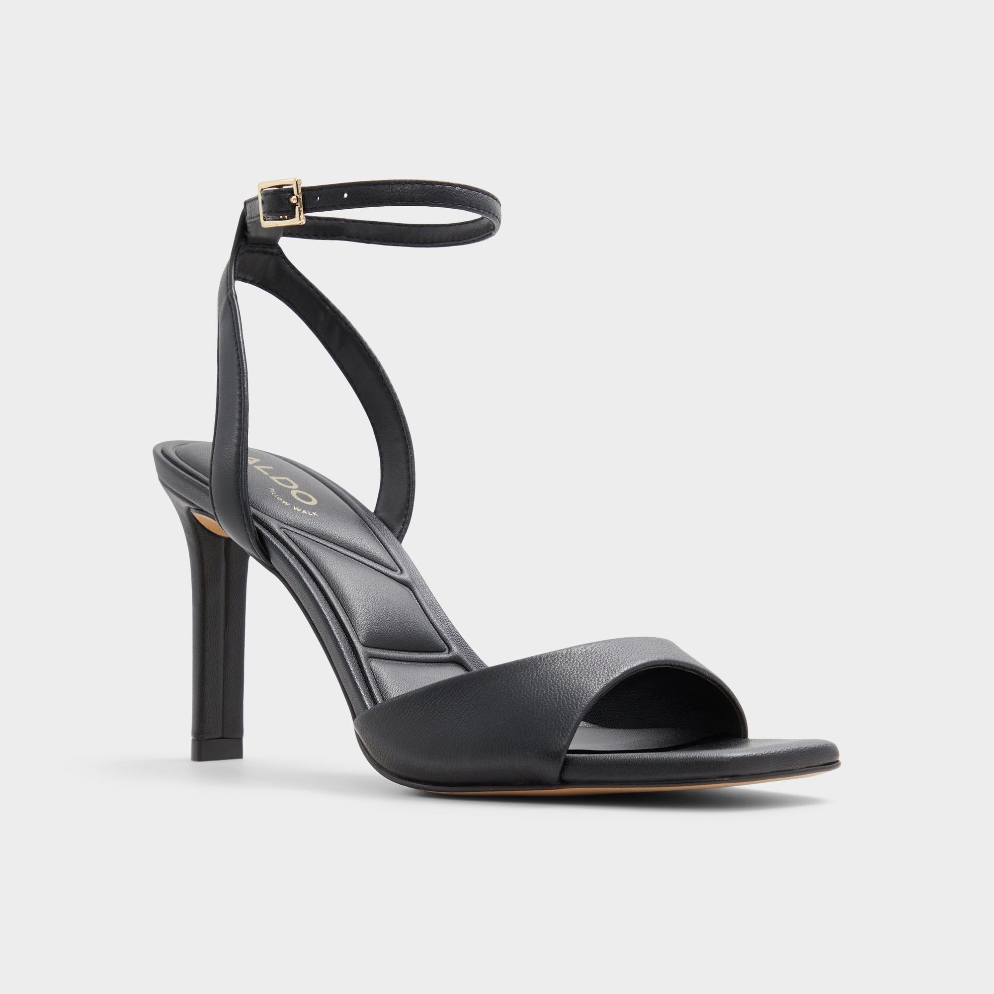 Aldo Sake Black Women's Strappy sandals - Strappy heeled sandal Women