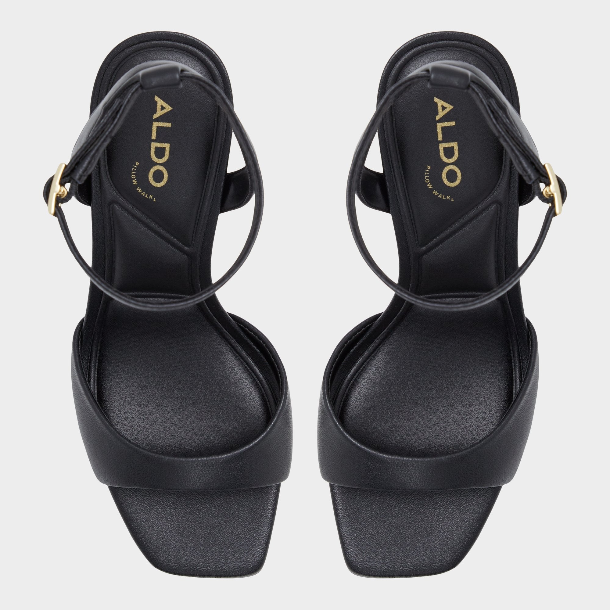 Aldo Sake Black Women's Strappy sandals - Strappy heeled sandal Women
