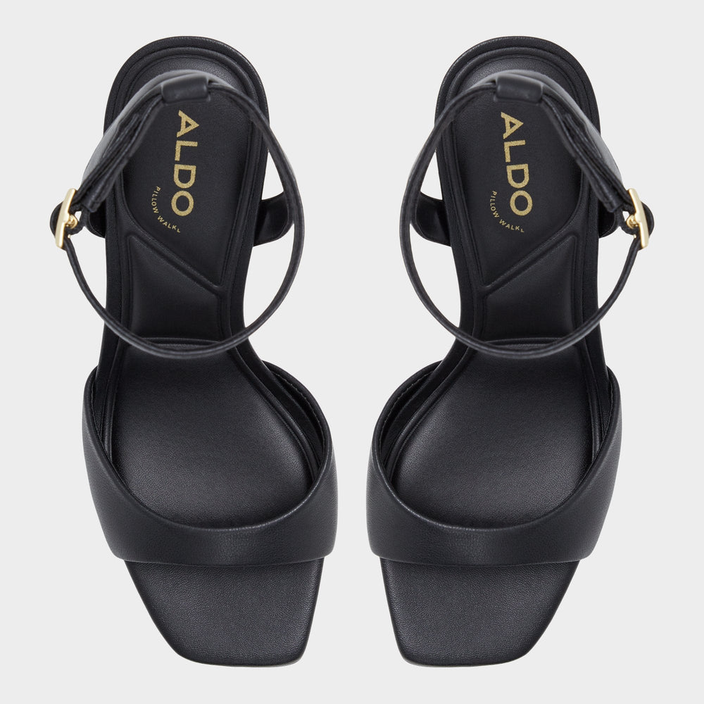 Aldo Sake Black Women's Strappy sandals - Strappy heeled sandal Women