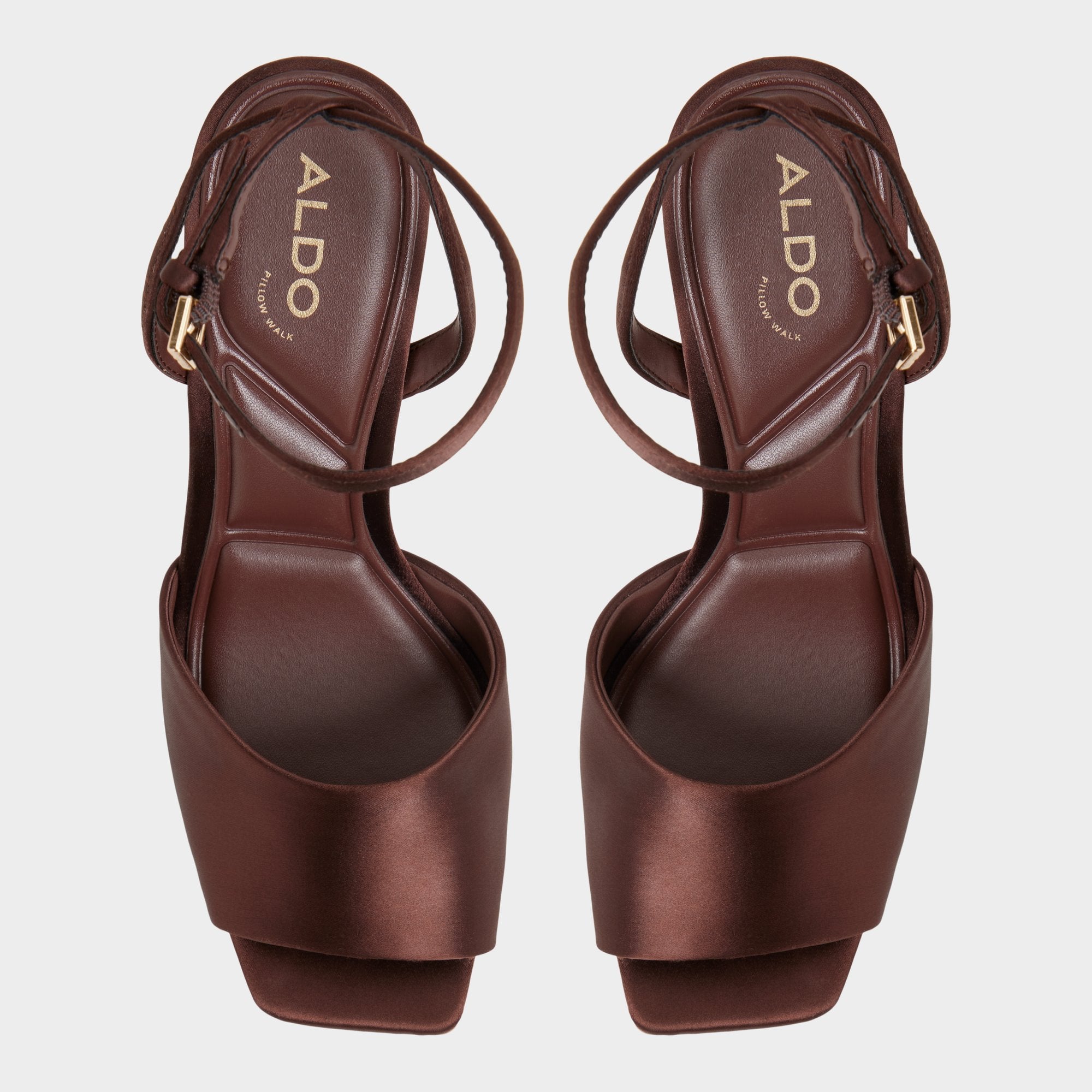 Aldo Kaiasien in Dark Brown 14151897 - Strappy heeled sandal, Stiletto heel Women