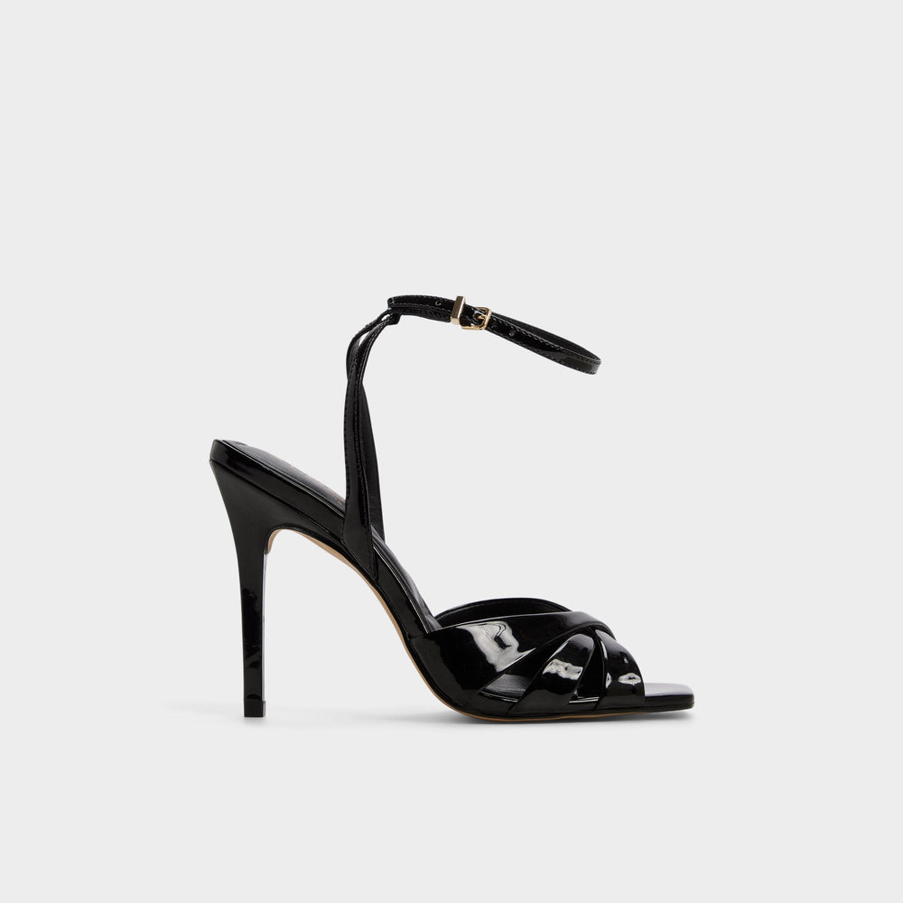 Aldo Meteora in Black - Strappy heeled sandal, Stiletto heel Women