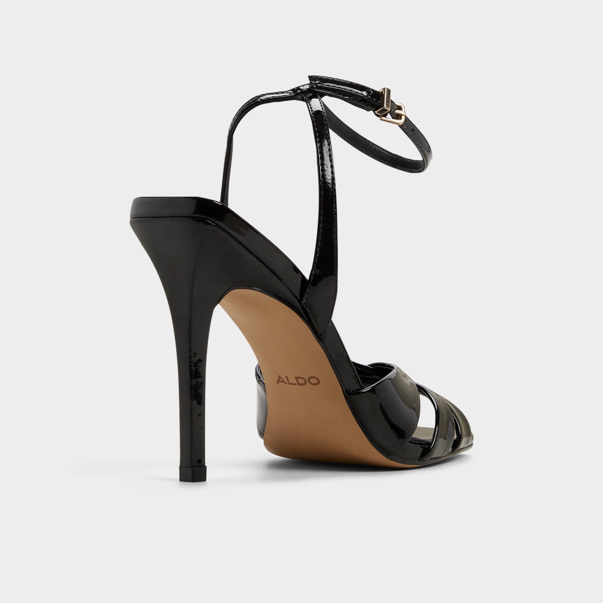 Aldo Meteora in Black - Strappy heeled sandal, Stiletto heel Women