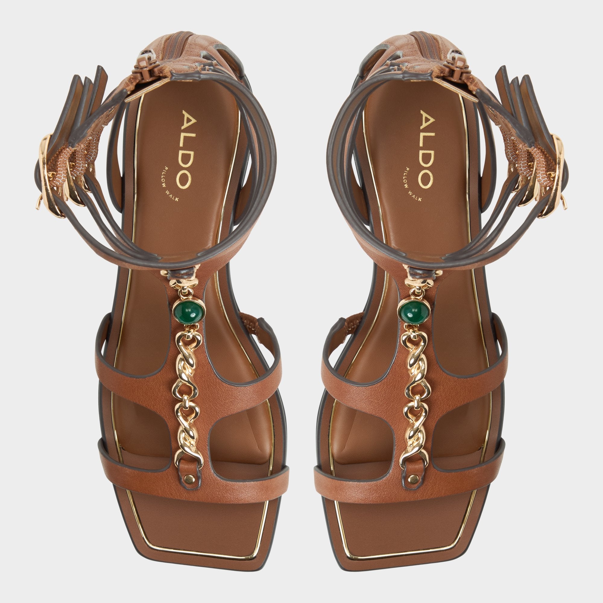 Aldo Marisea in Medium Brown - Gladiator sandal Women