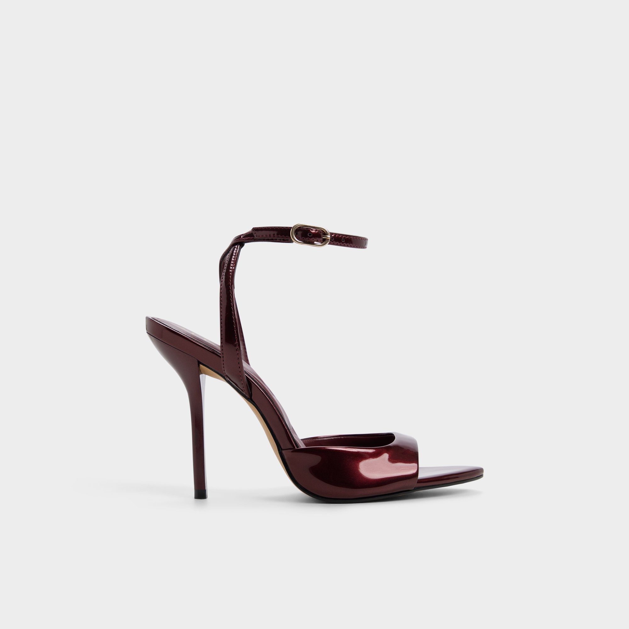 Aldo Forevermore in Medium Red - Strappy heeled sandal, Stiletto heel Women