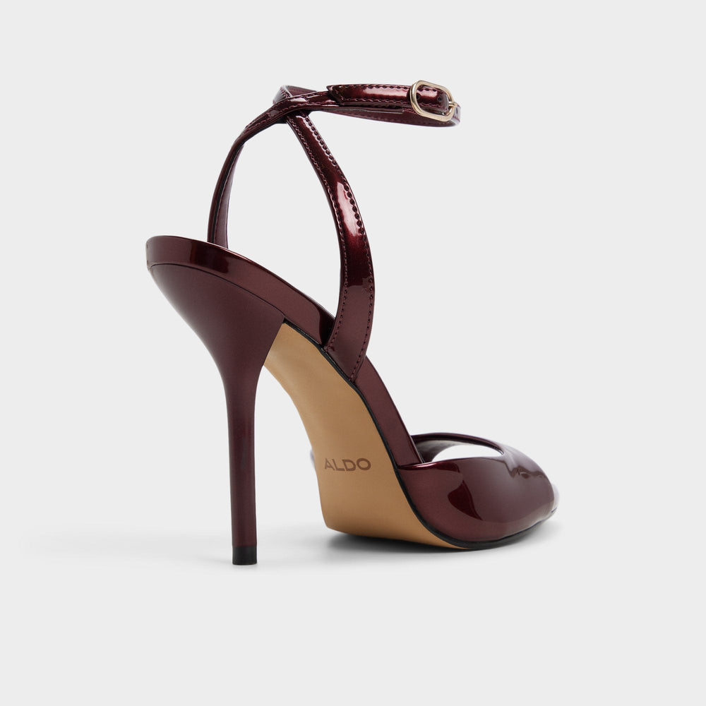 Aldo Forevermore in Medium Red - Strappy heeled sandal, Stiletto heel Women