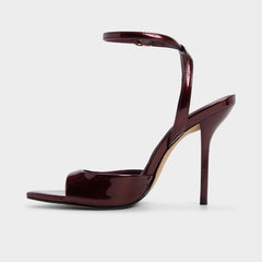 Aldo Forevermore in Medium Red - Strappy heeled sandal, Stiletto heel Women
