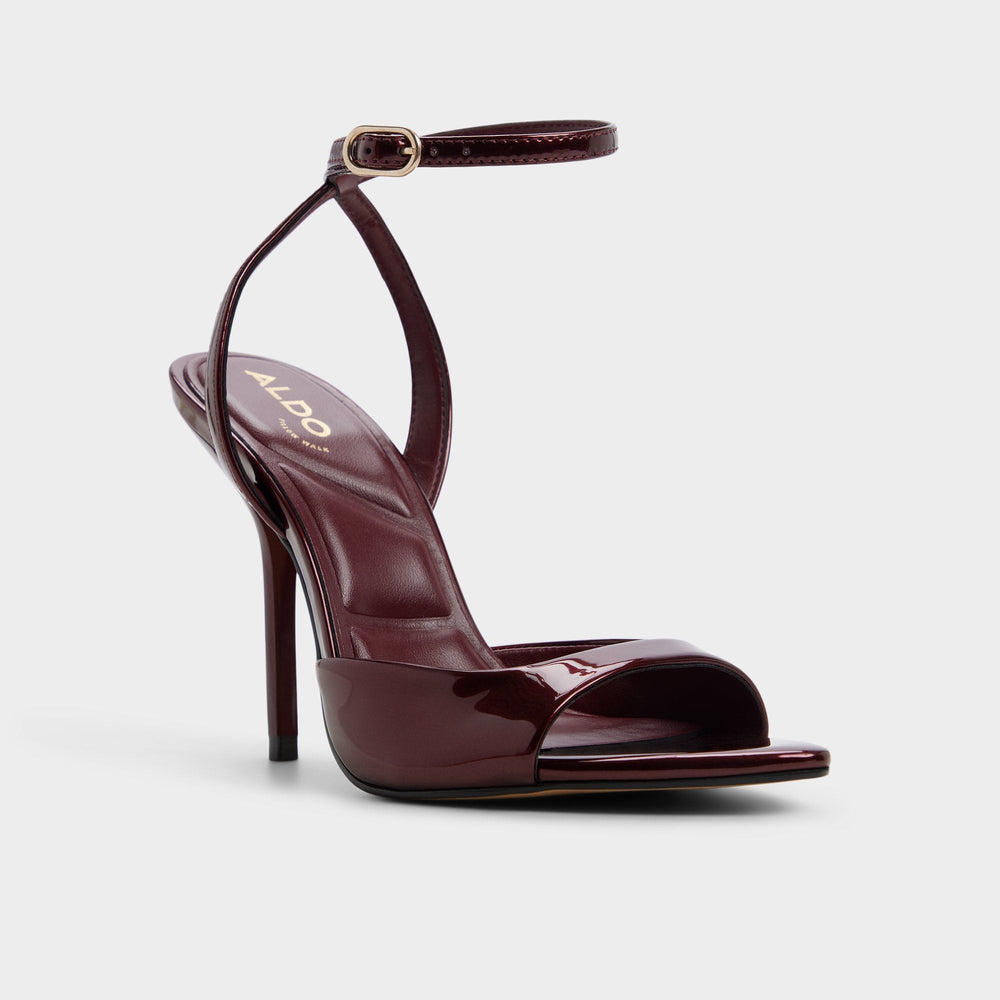 Aldo Forevermore in Medium Red - Strappy heeled sandal, Stiletto heel Women