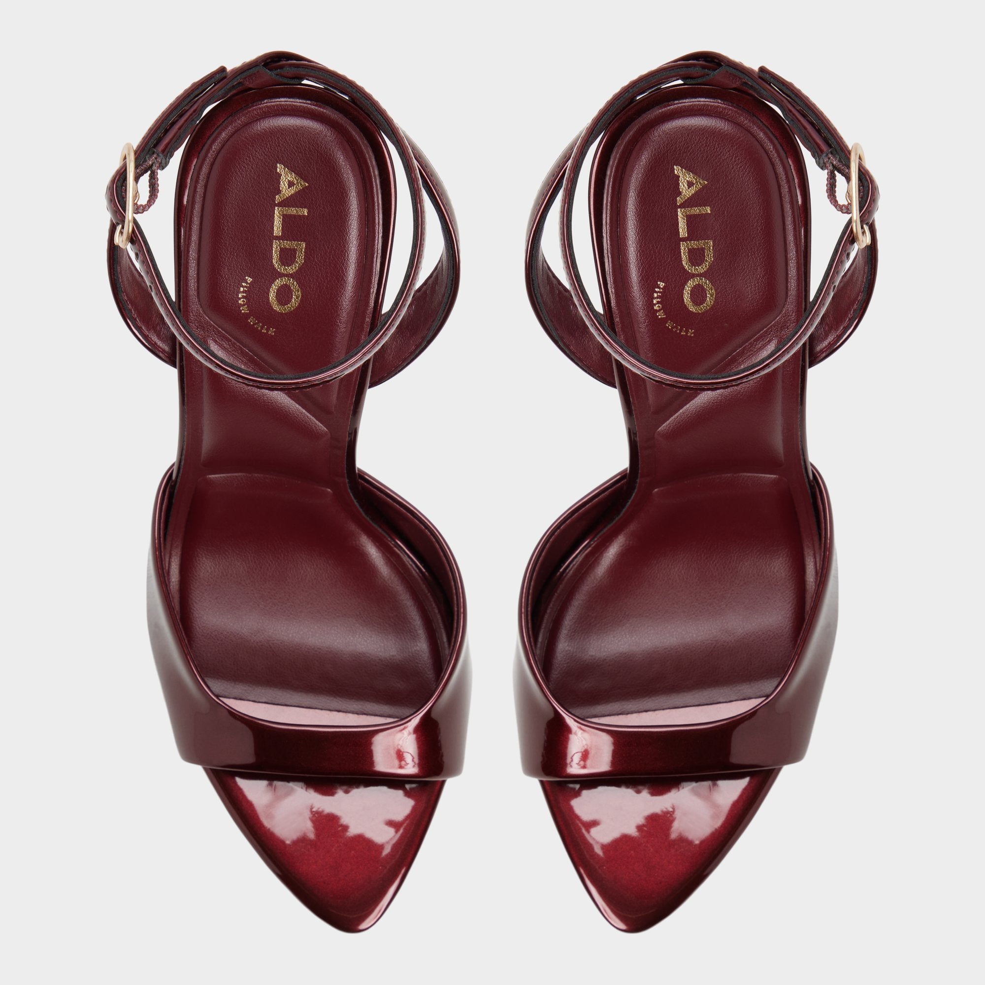 Aldo Forevermore in Medium Red - Strappy heeled sandal, Stiletto heel Women
