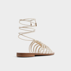 Aldo Unoma in White Bone - Strappy flat sandal Women