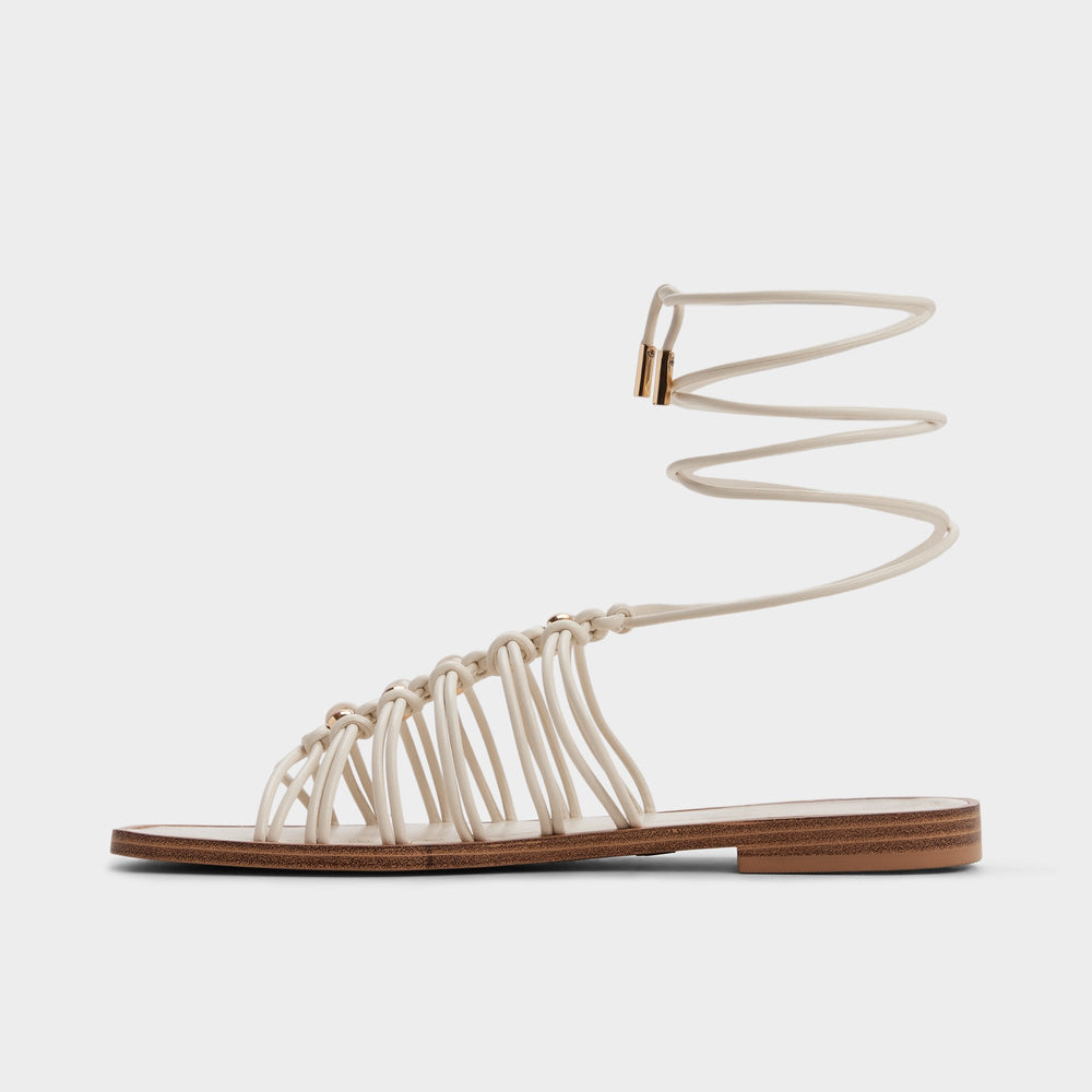 Aldo Unoma in White Bone - Strappy flat sandal Women