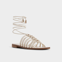 Aldo Unoma in White Bone - Strappy flat sandal Women