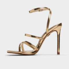 Aldo Galoi Gold Women's Iridescent metallics - Strappy heeled sandal Women