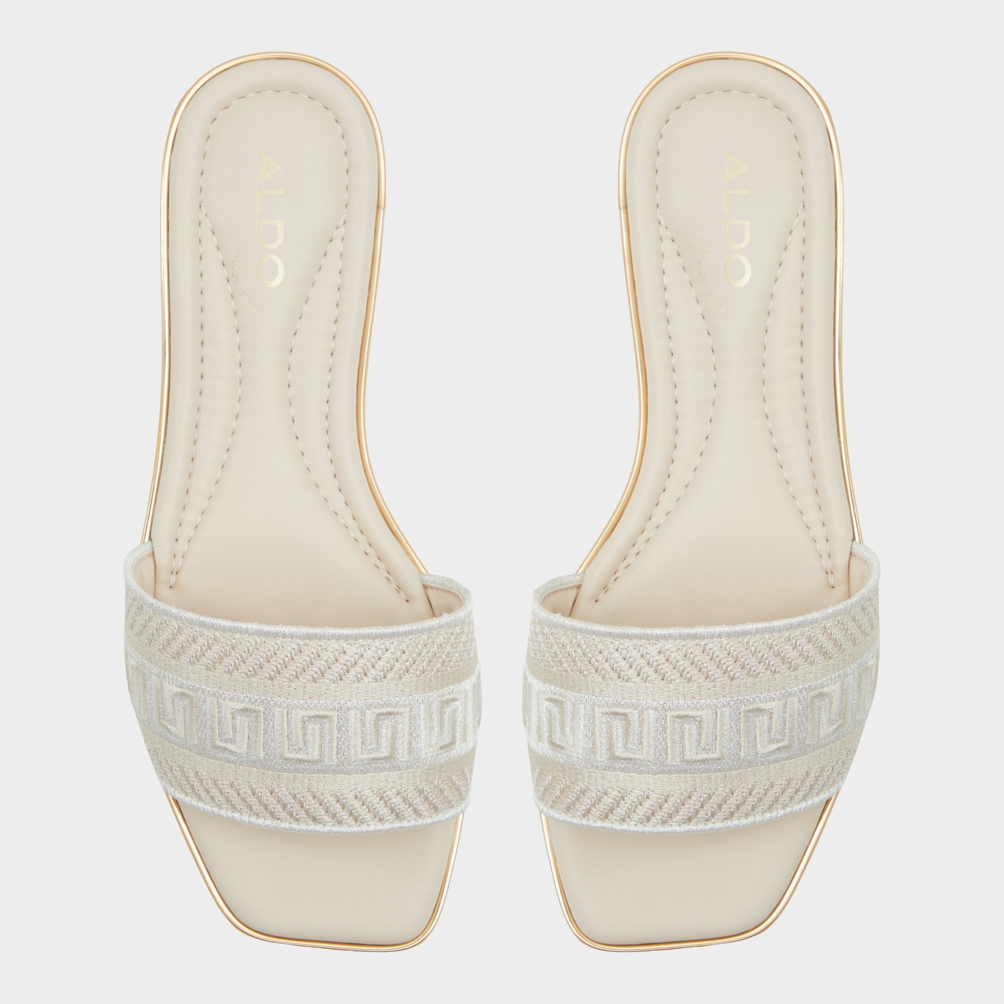 Aldo Oceania Other Beige Women's Flats - Slide sandal Women