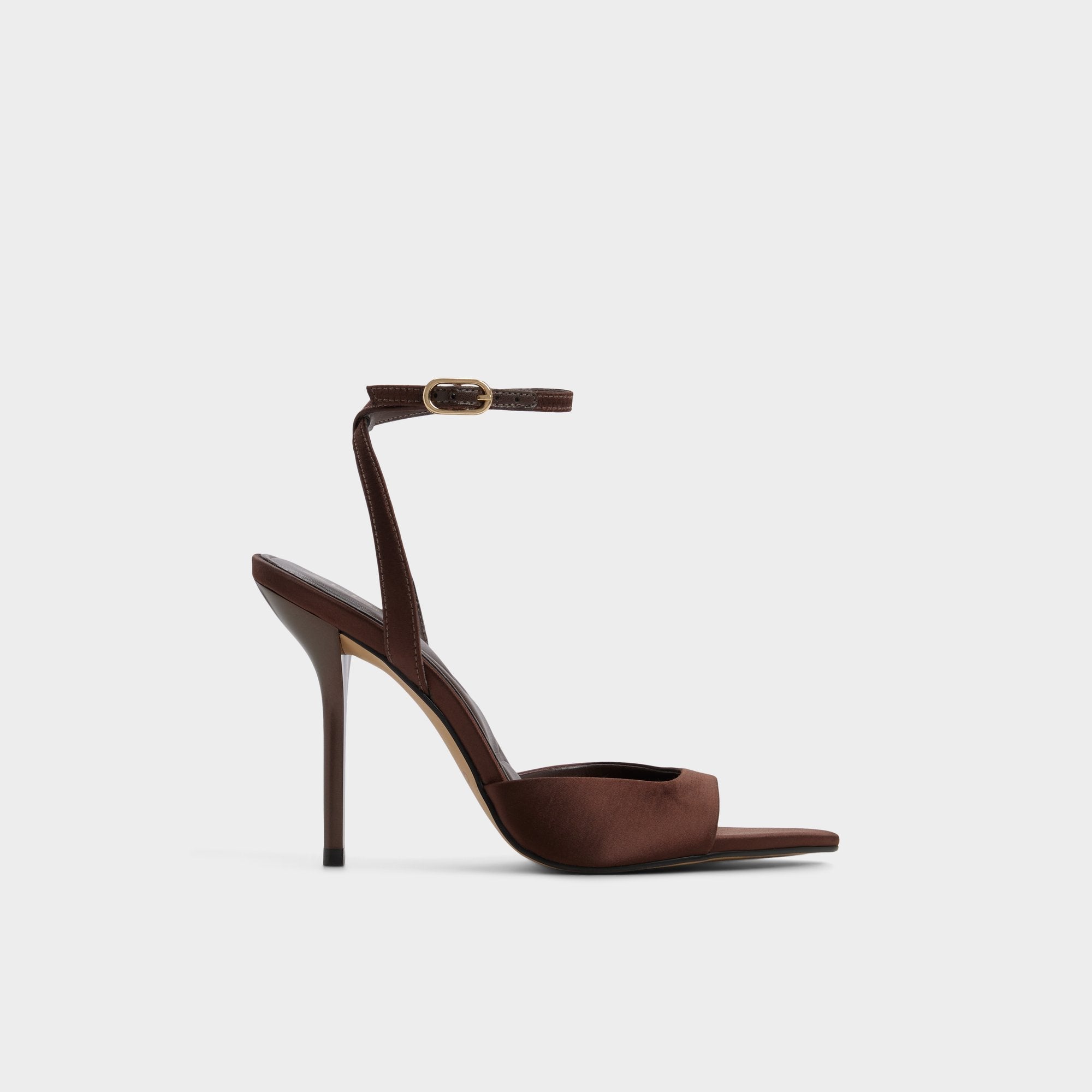 Aldo Forevermore in Dark Brown 14154135 - Strappy heeled sandal, Stiletto heel Women