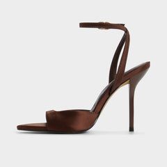 Aldo Forevermore in Dark Brown 14154135 - Strappy heeled sandal, Stiletto heel Women