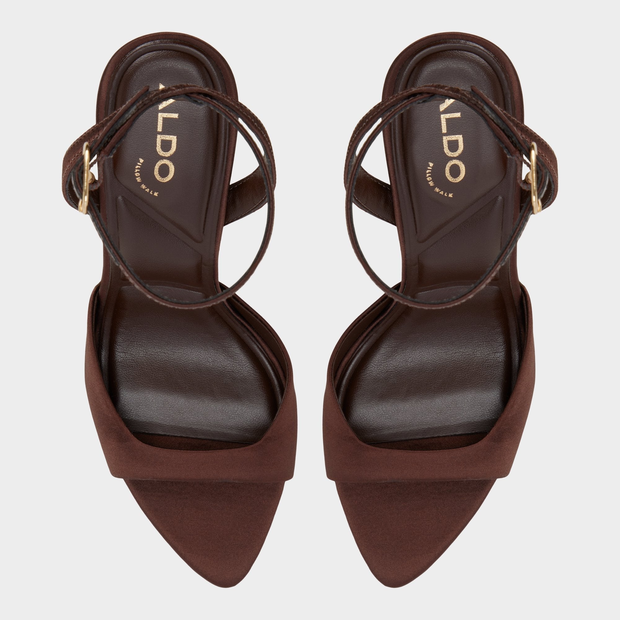 Aldo Forevermore in Dark Brown 14154135 - Strappy heeled sandal, Stiletto heel Women
