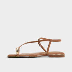Aldo Jomalina Medium Brown Women's Flats - Strappy flat sandal Women