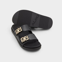 Aldo Alessie Black Women's Footbed sandals - Footbed sandal, Footbed sandal Women