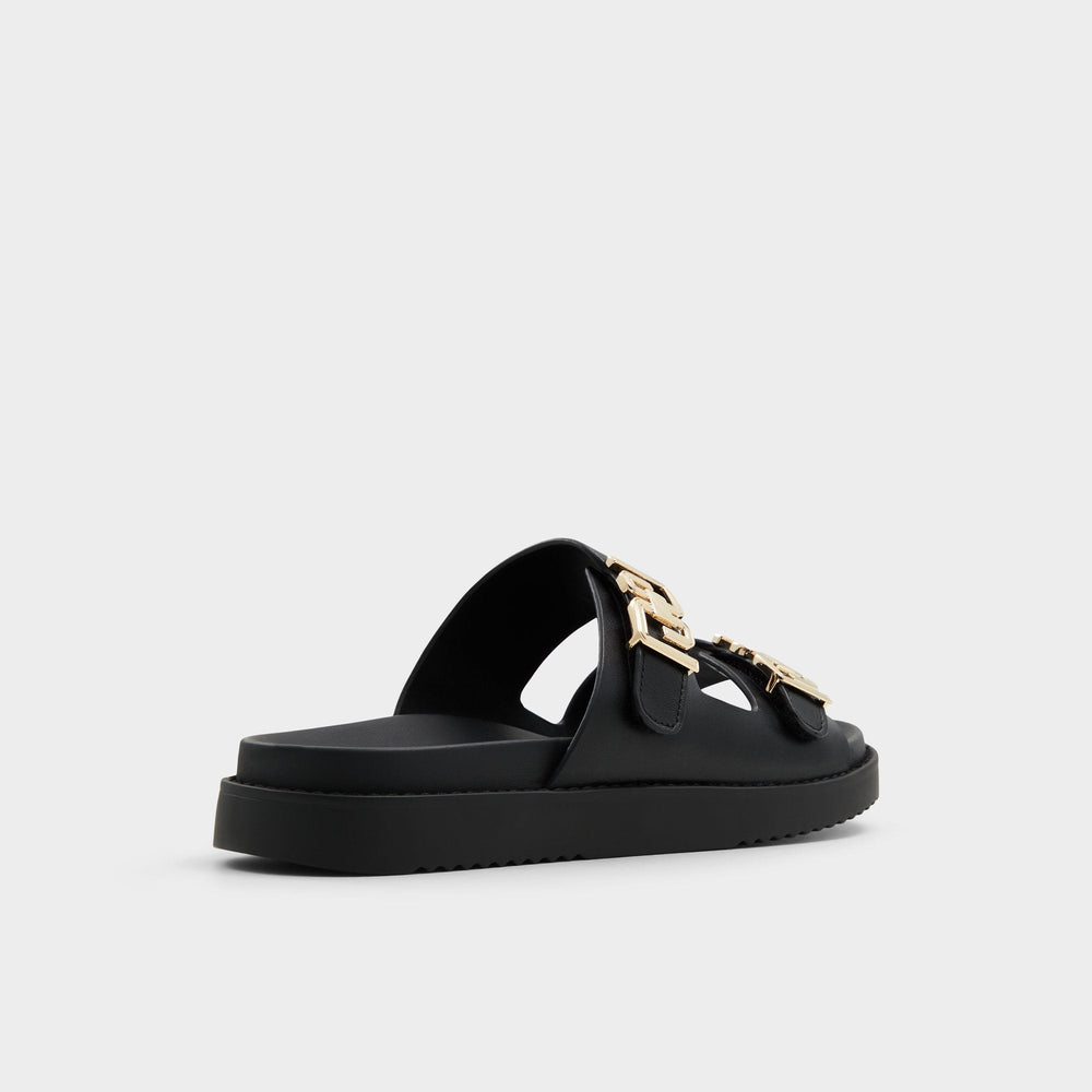 Aldo Alessie Black Women's Footbed sandals - Footbed sandal, Footbed sandal Women