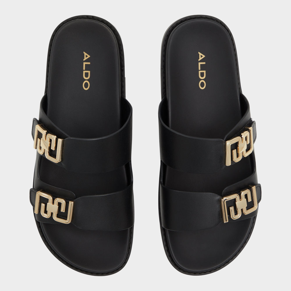 Aldo Alessie Black Women's Footbed sandals - Footbed sandal, Footbed sandal Women