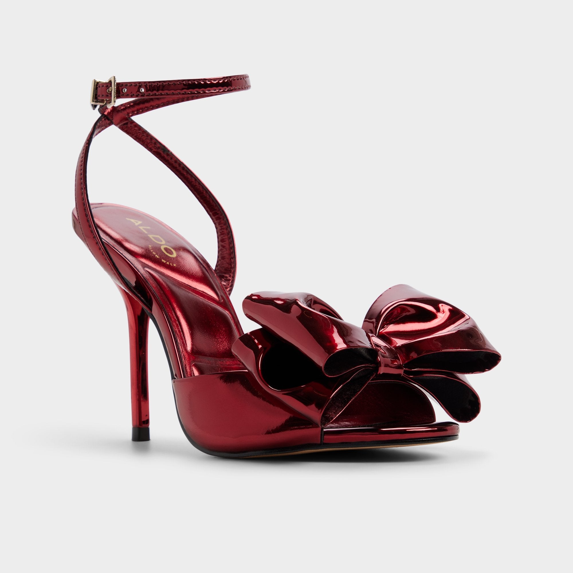 Aldo Tinsletta in Medium Red - Heeled sandal, Stiletto heel Women|Bags