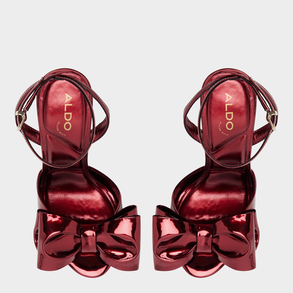 Aldo Tinsletta in Medium Red - Heeled sandal, Stiletto heel Women|Bags