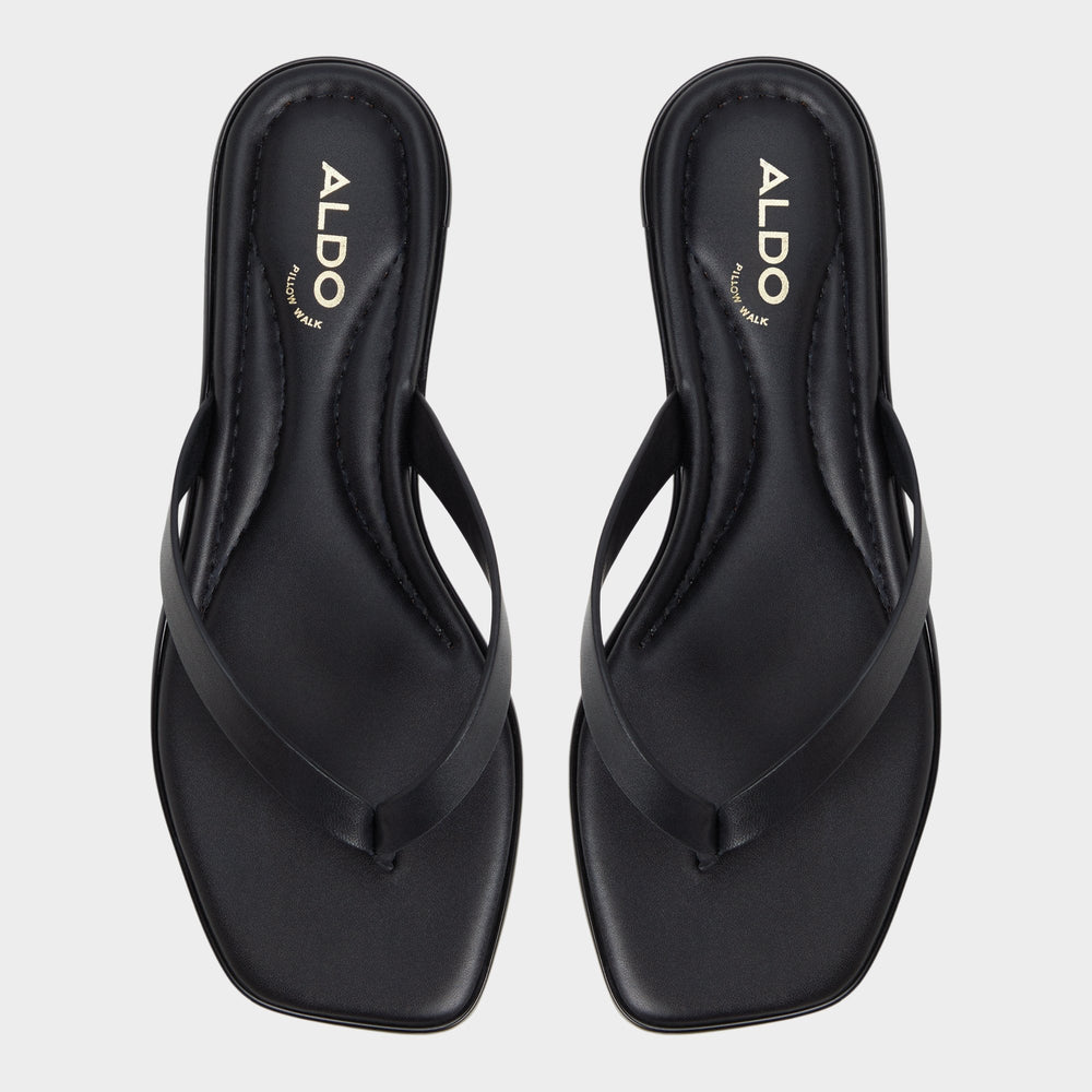 Aldo Theao Black Women's Flats - Flip flop Women