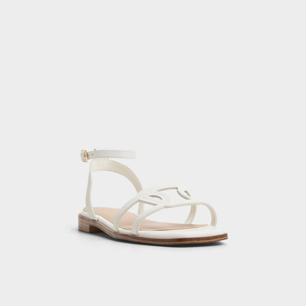 Aldo Greengrove White Women's Flats - Flat sandal Women