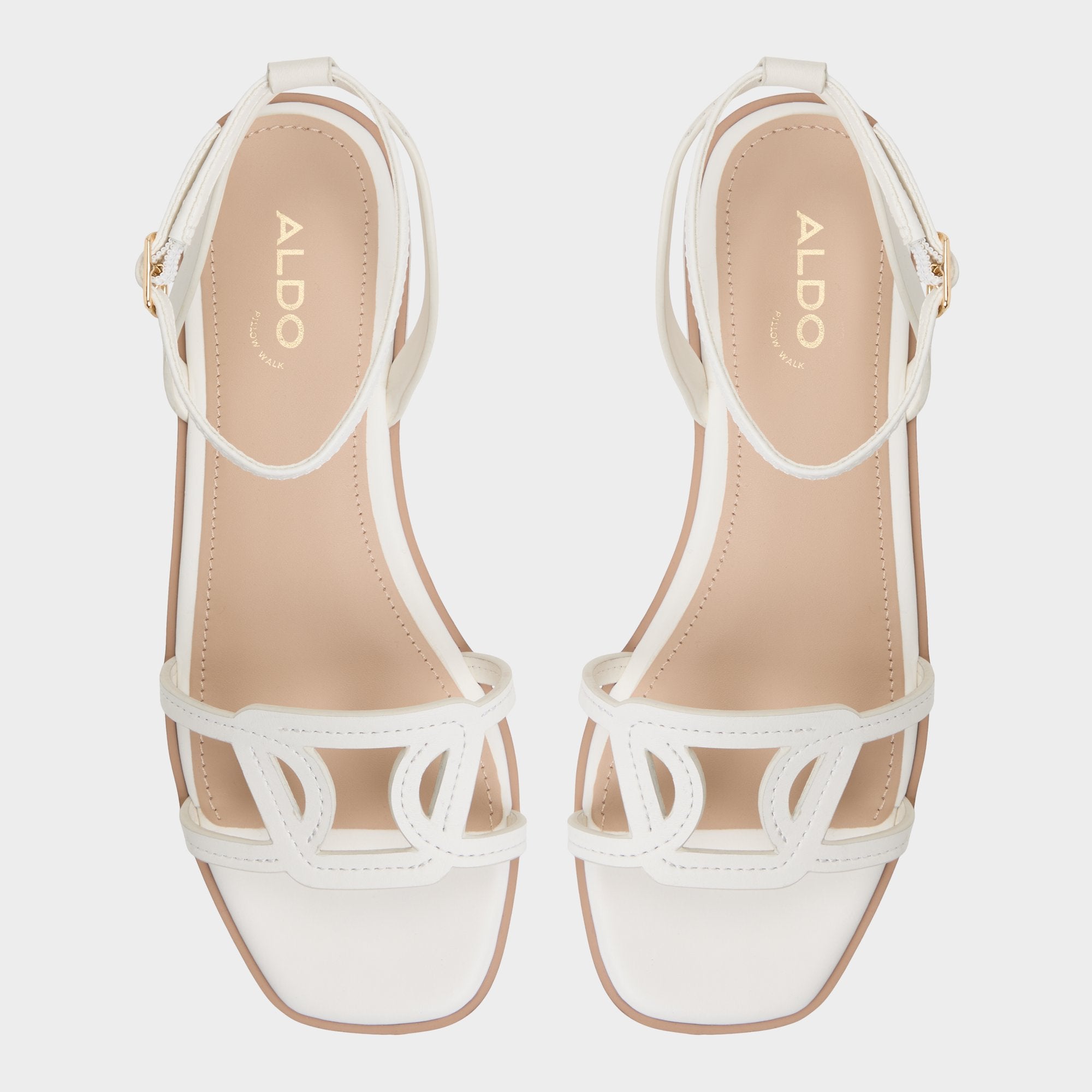 Aldo Greengrove White Women's Flats - Flat sandal Women