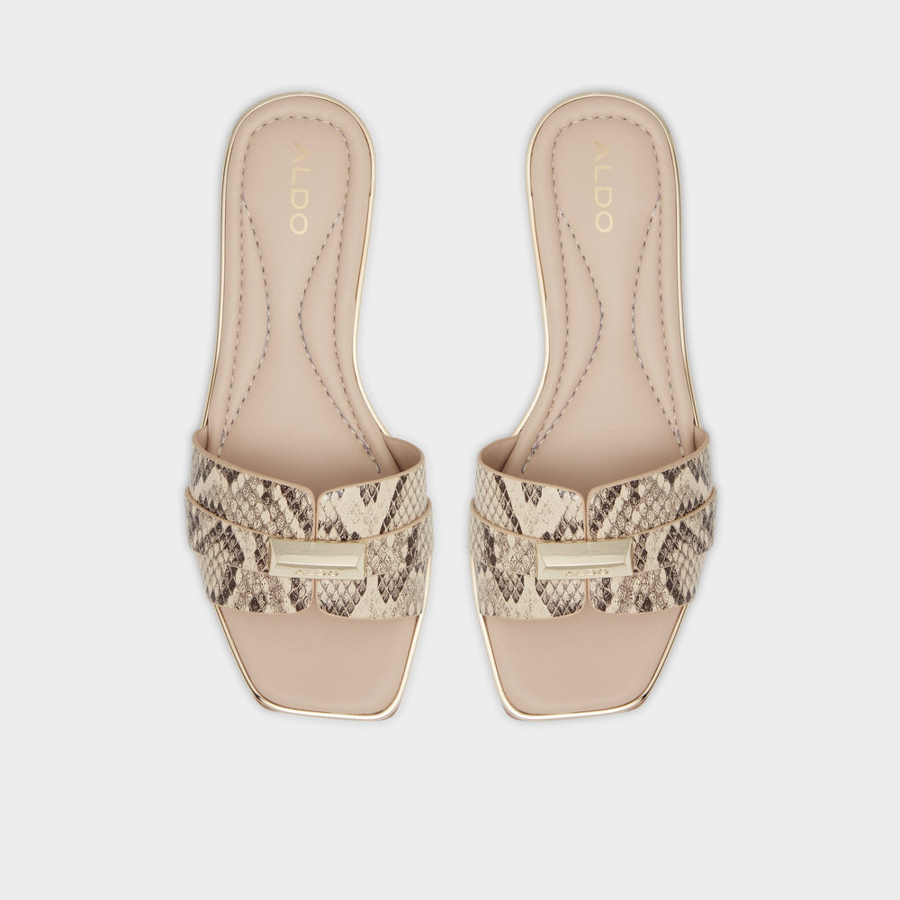 Aldo Darine Natural Women's Flats - Slide sandal Women