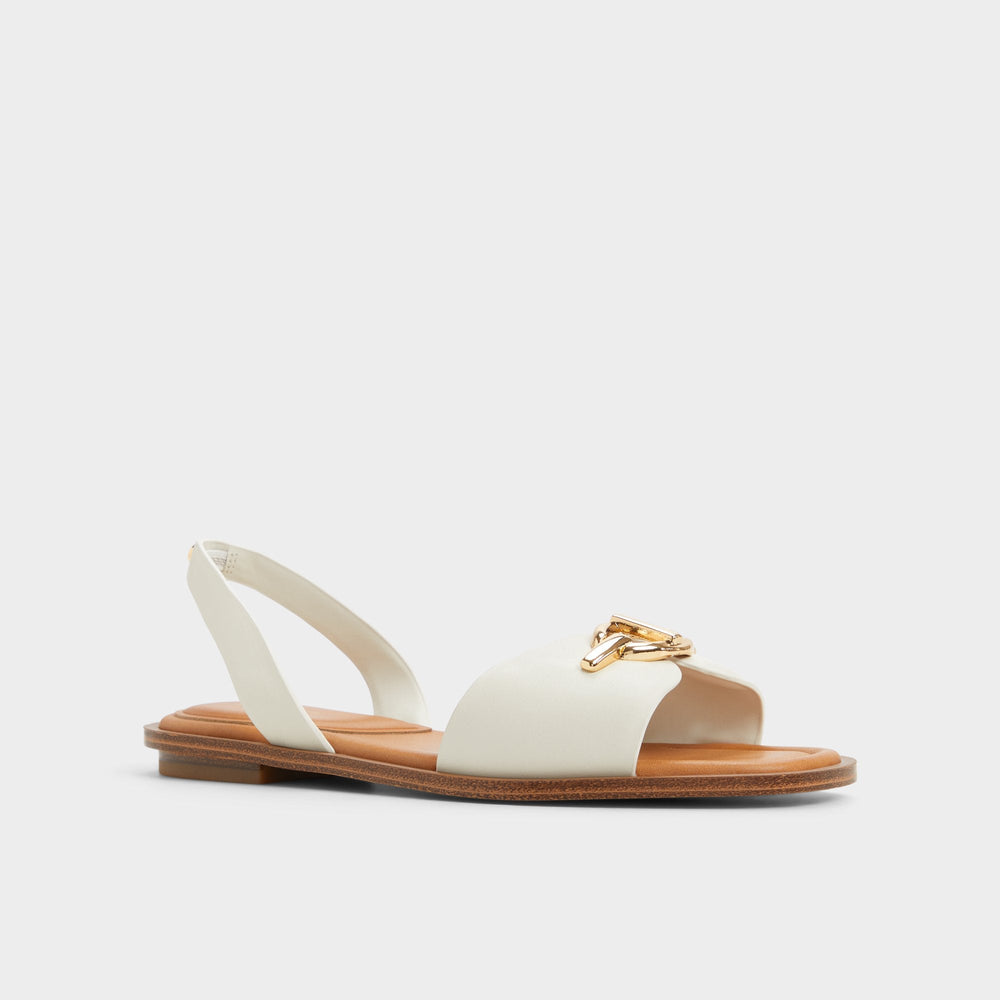 Aldo Goassi White/Bone Women's Flats - Flat sandal Women