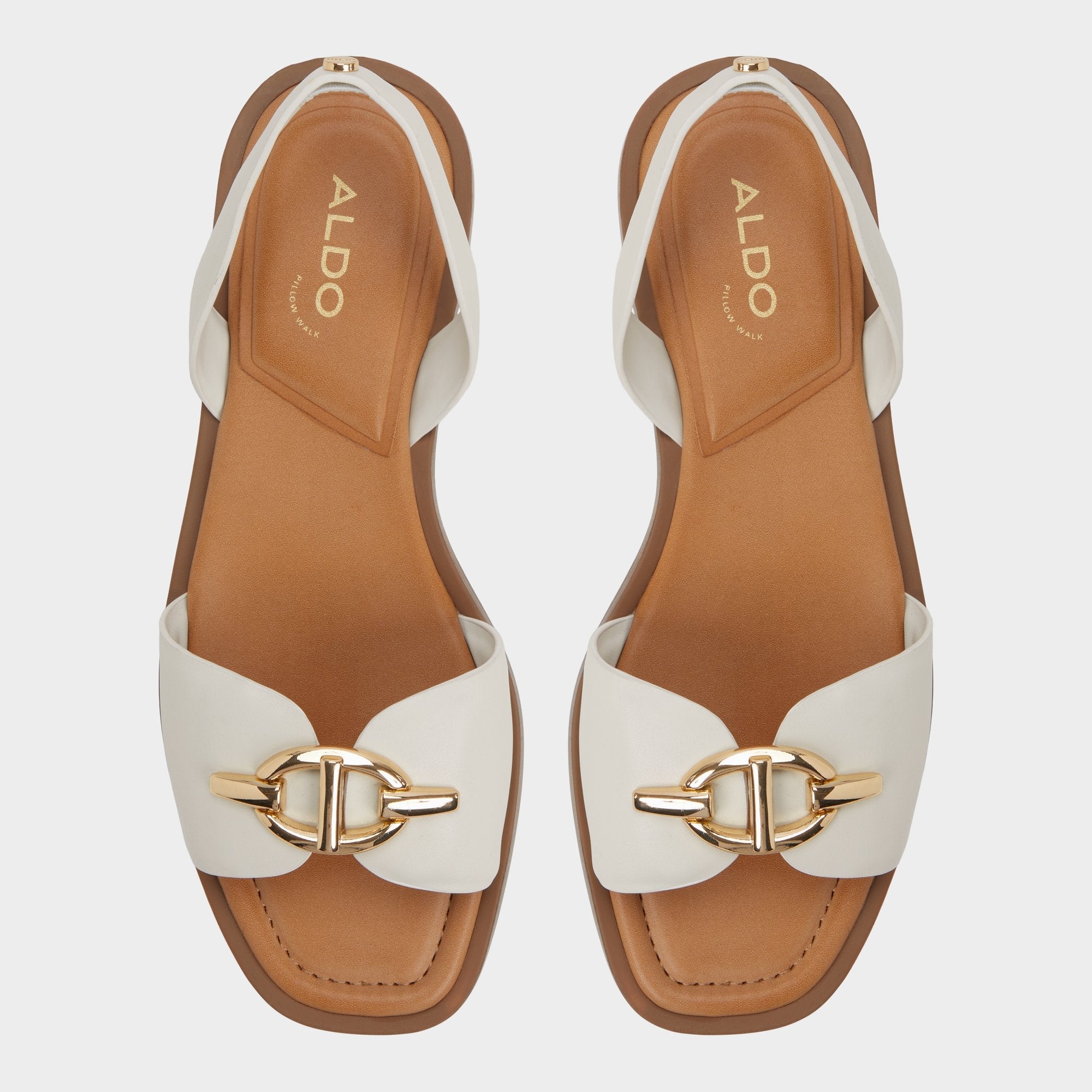 Aldo Goassi White/Bone Women's Flats - Flat sandal Women