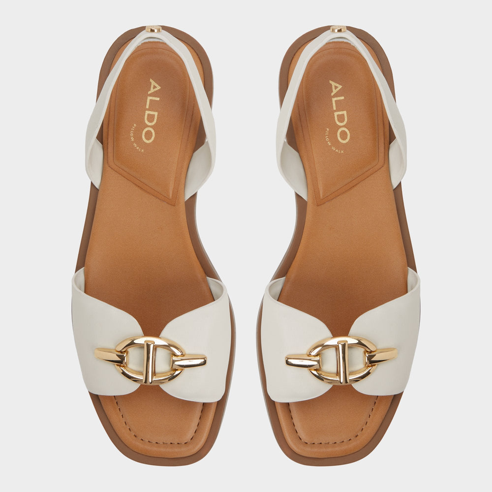 Aldo Goassi White/Bone Women's Flats - Flat sandal Women