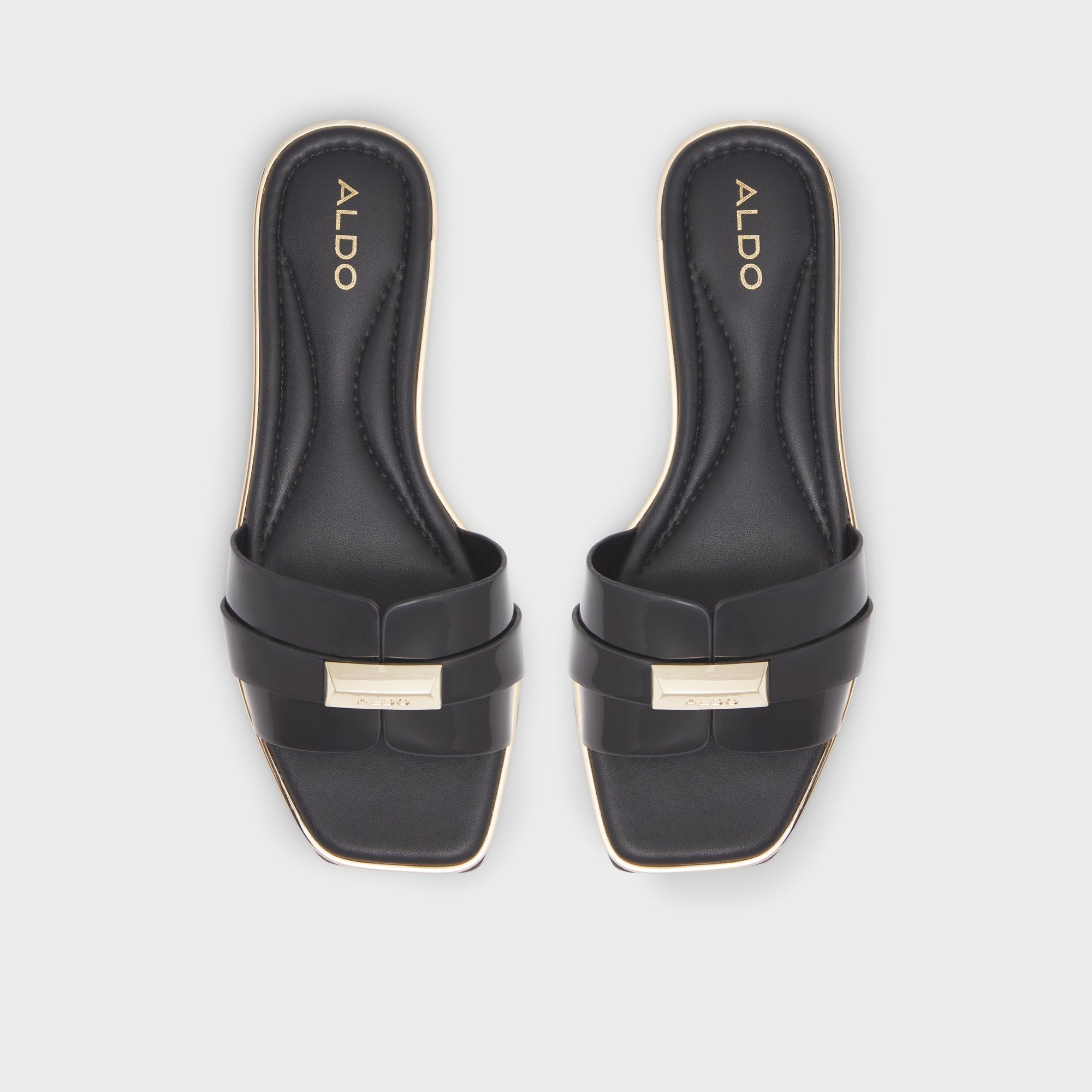 Aldo Darine Black Women's Flats - Slide sandal Women