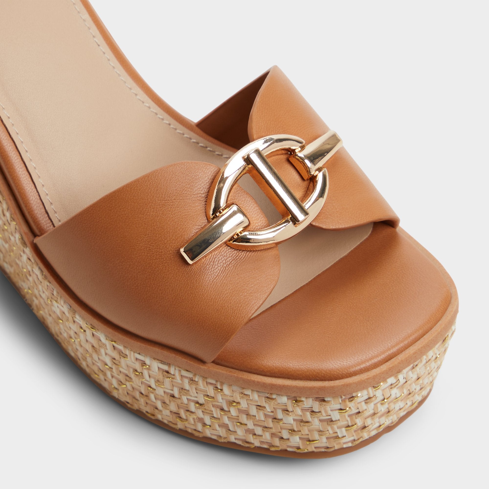 Aldo Ybylin Medium Brown Women's Wedges - Wedge sandal, Wedge heel Women