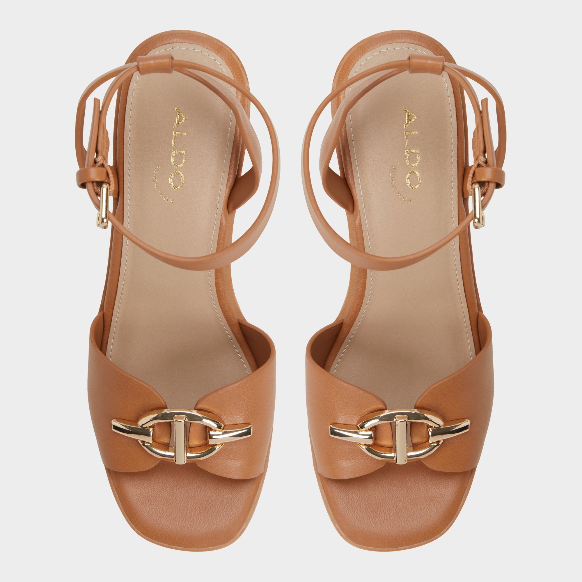 Aldo Ybylin Medium Brown Women's Wedges - Wedge sandal, Wedge heel Women