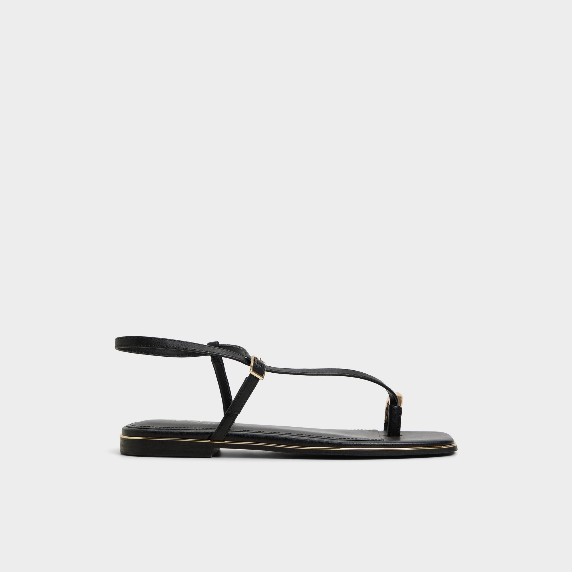 Aldo Jomalina Black Women's Flats - Strappy flat sandal Women