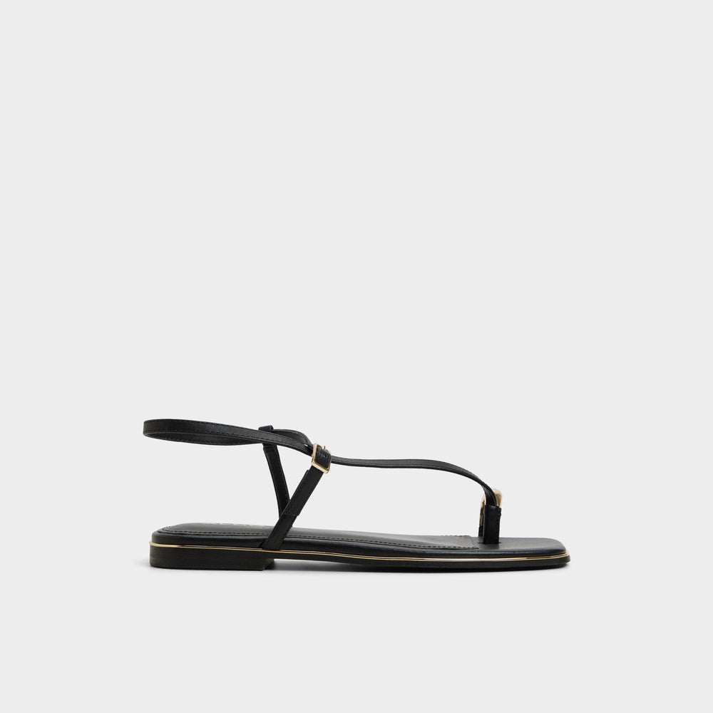 Aldo Jomalina Black Women's Flats - Strappy flat sandal Women