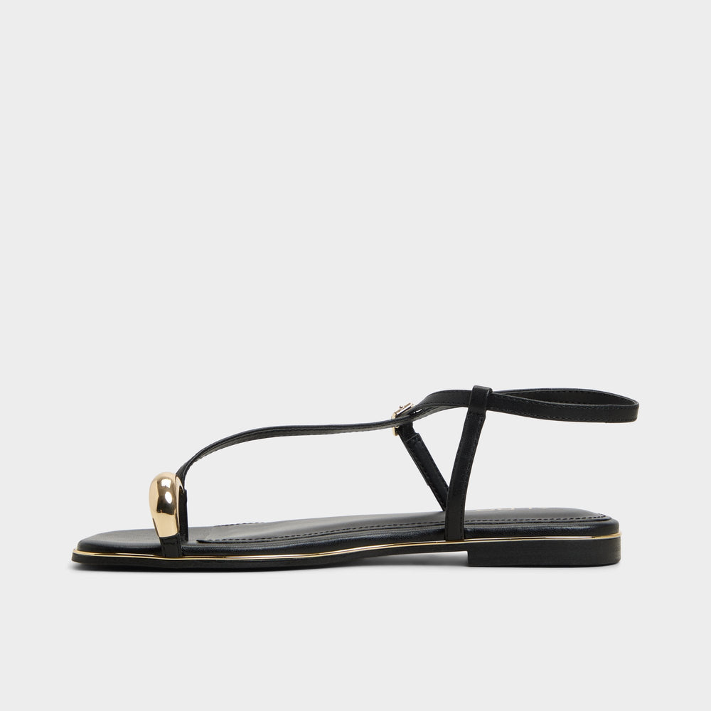 Aldo Jomalina Black Women's Flats - Strappy flat sandal Women