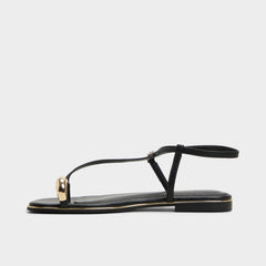 Aldo Jomalina Black Women's Flats - Strappy flat sandal Women
