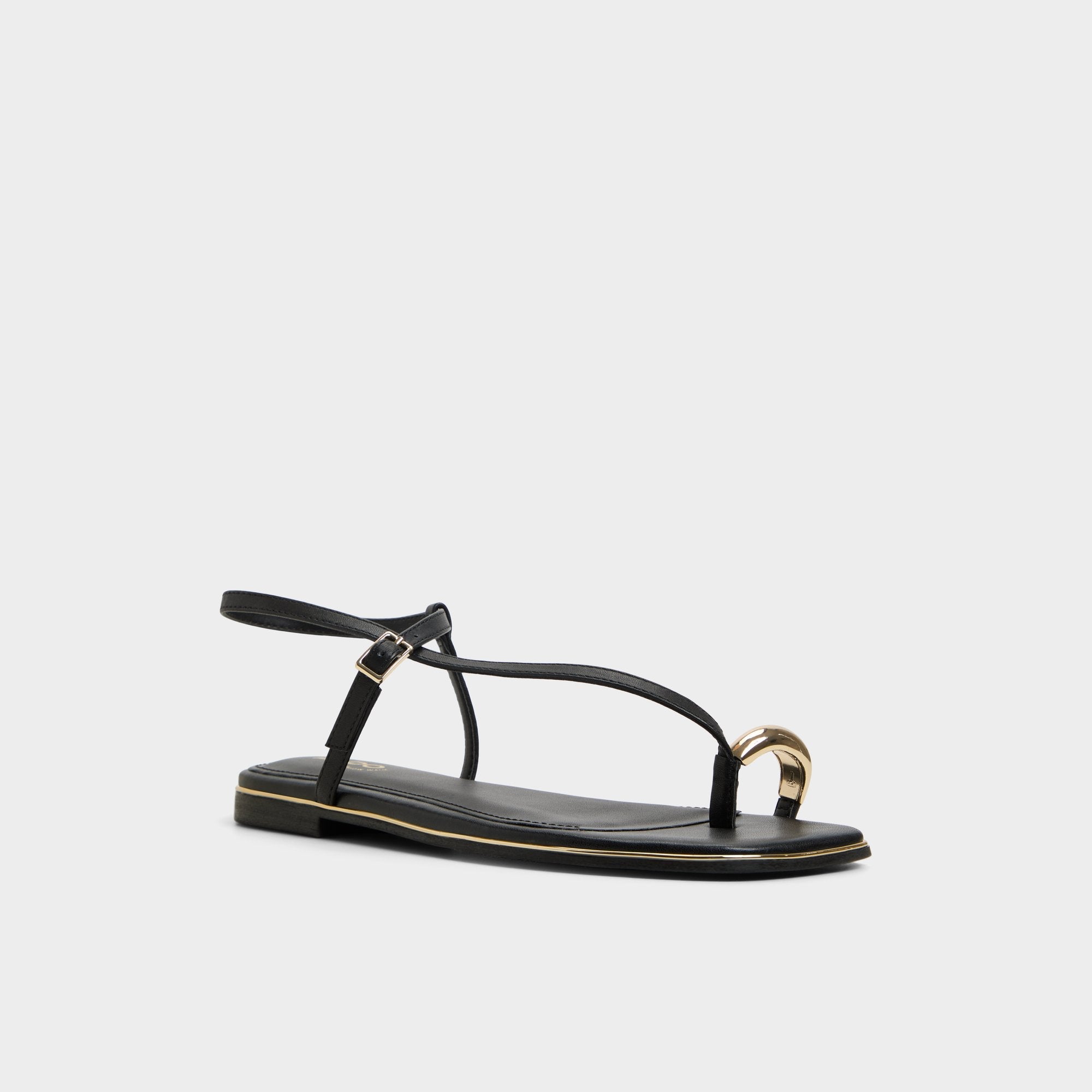 Aldo Jomalina Black Women's Flats - Strappy flat sandal Women