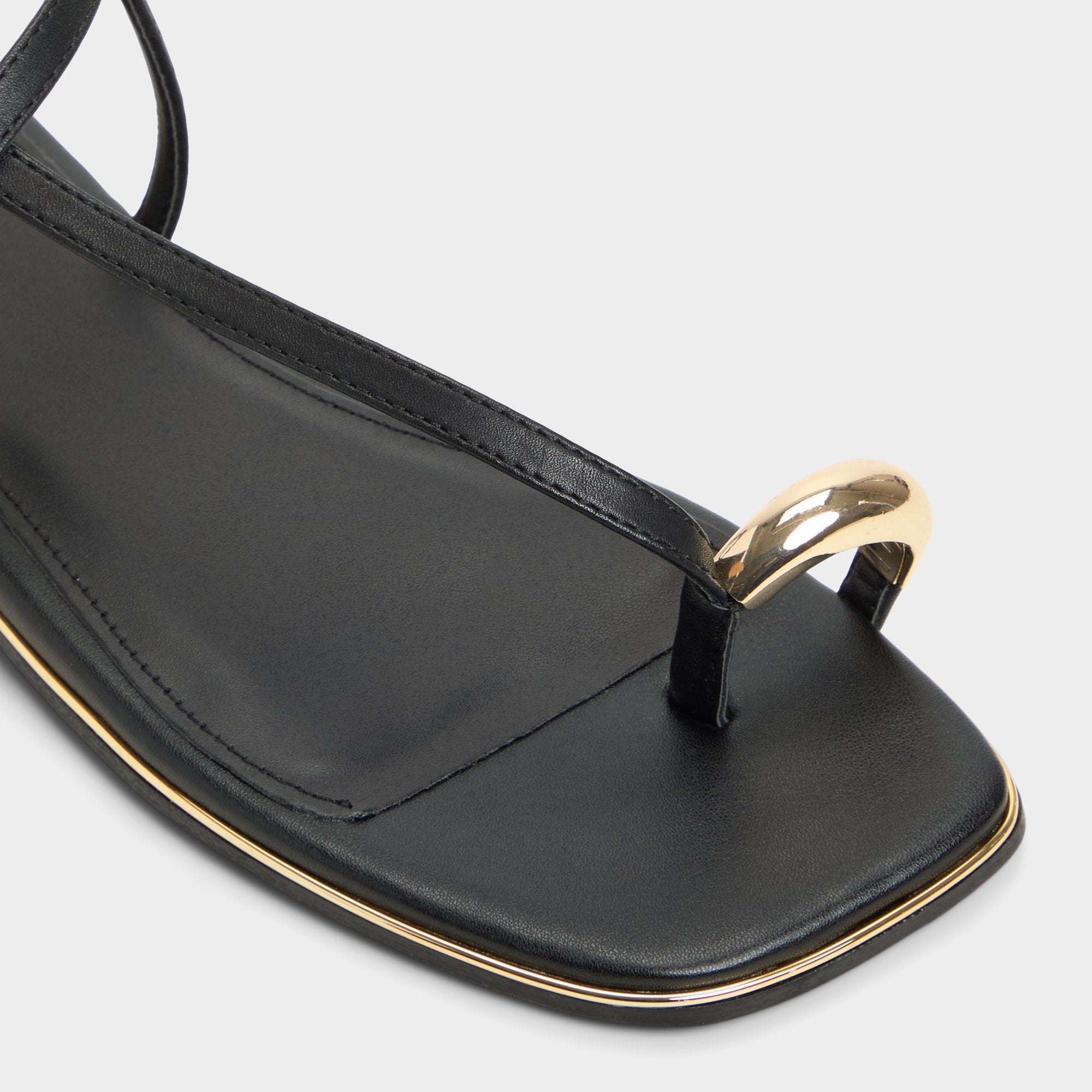 Aldo Jomalina Black Women's Flats - Strappy flat sandal Women