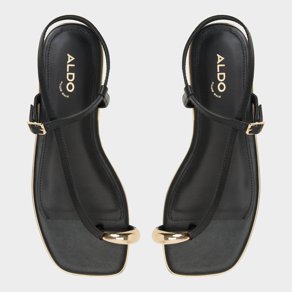 Aldo Jomalina Black Women's Flats - Strappy flat sandal Women