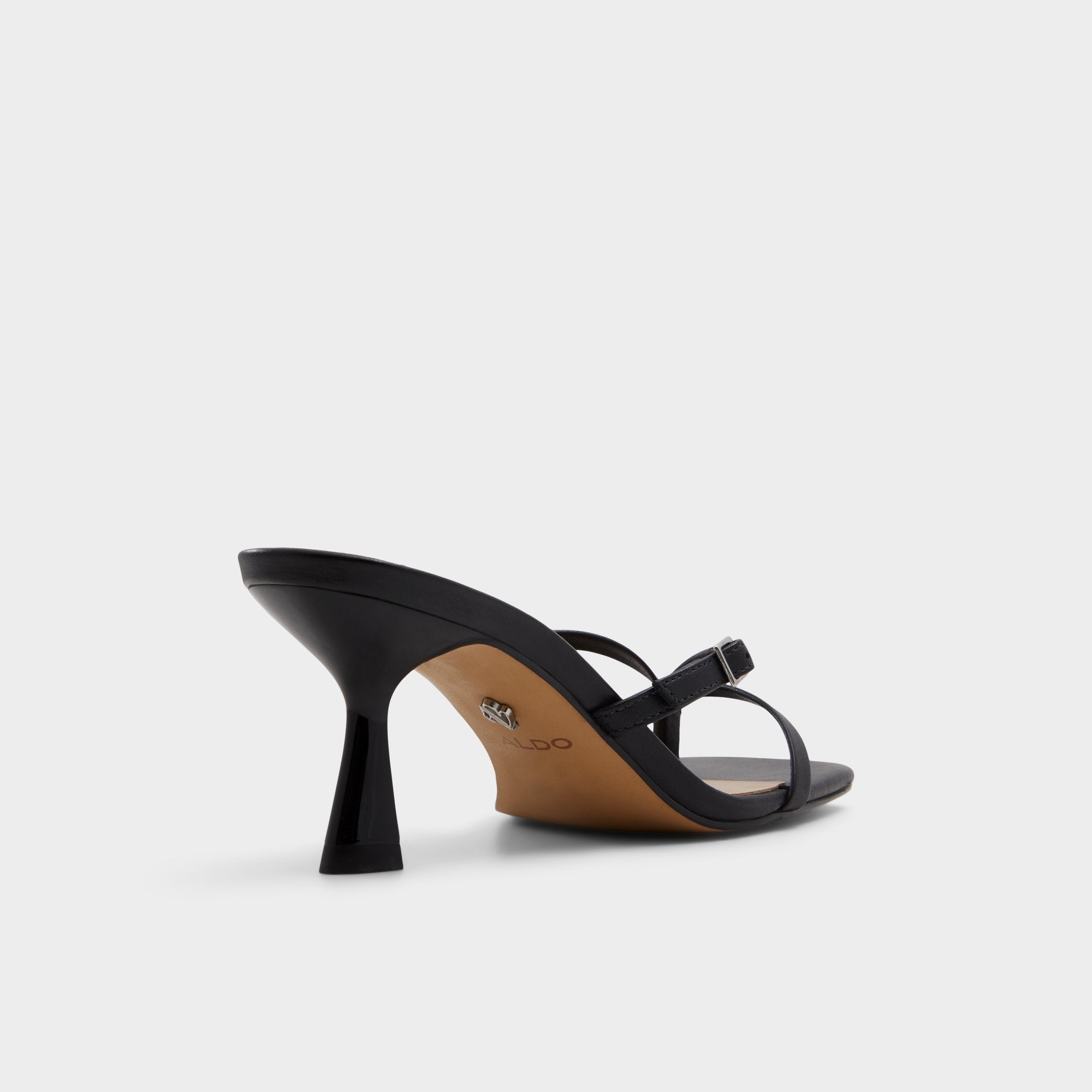Aldo Gannever Black Women's Thong Sandals - Heeled flip flop, Stiletto heel Women