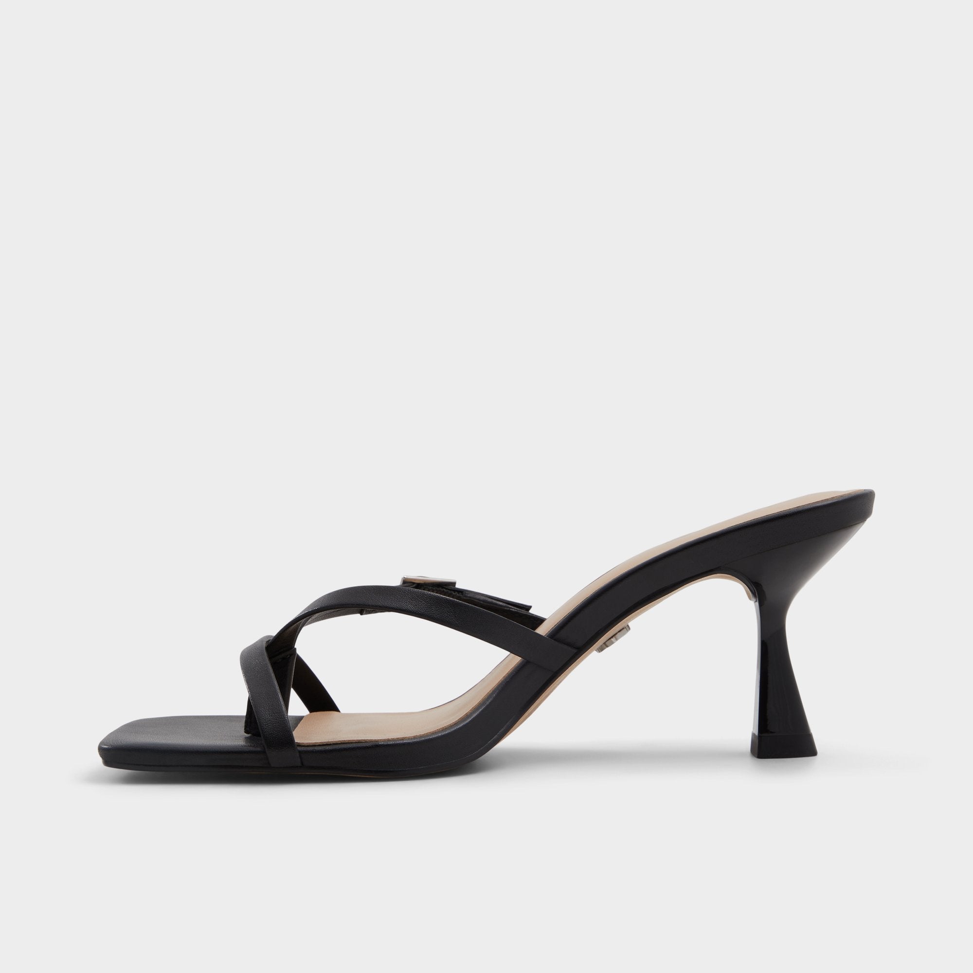 Aldo Gannever Black Women's Thong Sandals - Heeled flip flop, Stiletto heel Women
