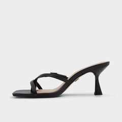 Aldo Gannever Black Women's Thong Sandals - Heeled flip flop, Stiletto heel Women