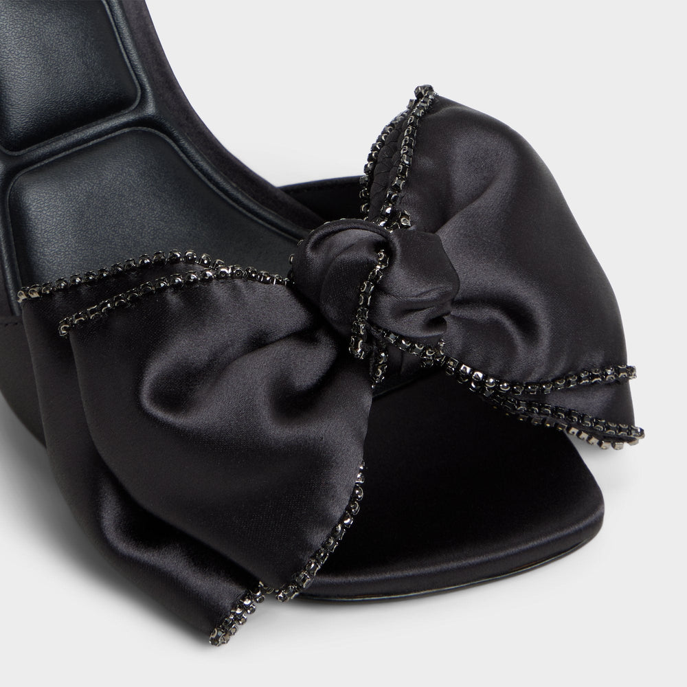 Aldo Tinsel in Black - Strappy heeled sandal, Stiletto heel Women