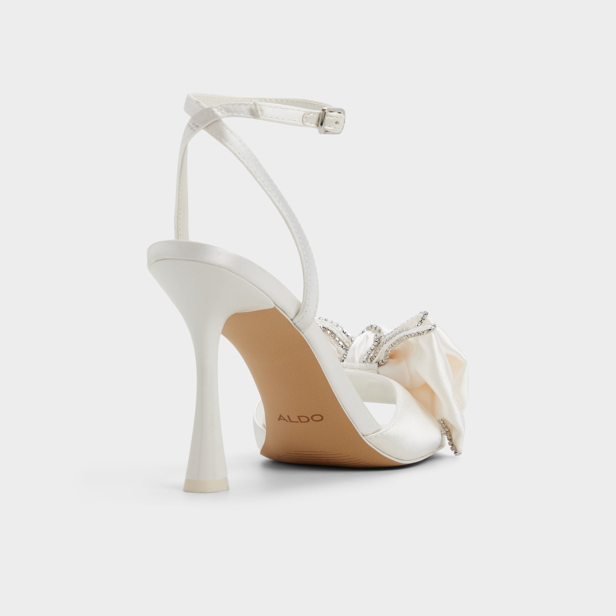 Aldo Tinsel in Other White - Strappy heeled sandal, Stiletto heel Women